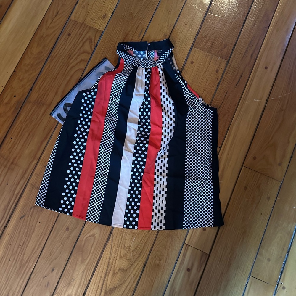Stripped dressy blouse